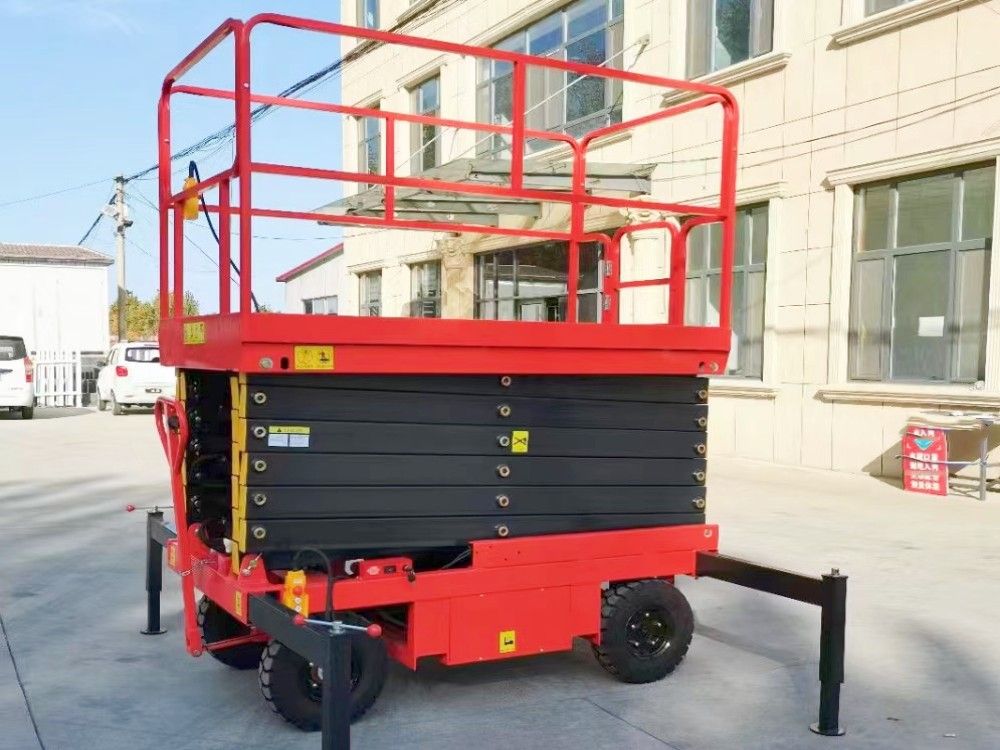 自行走剪叉式液壓維修平臺、登高車、升降機(jī)廠家品牌