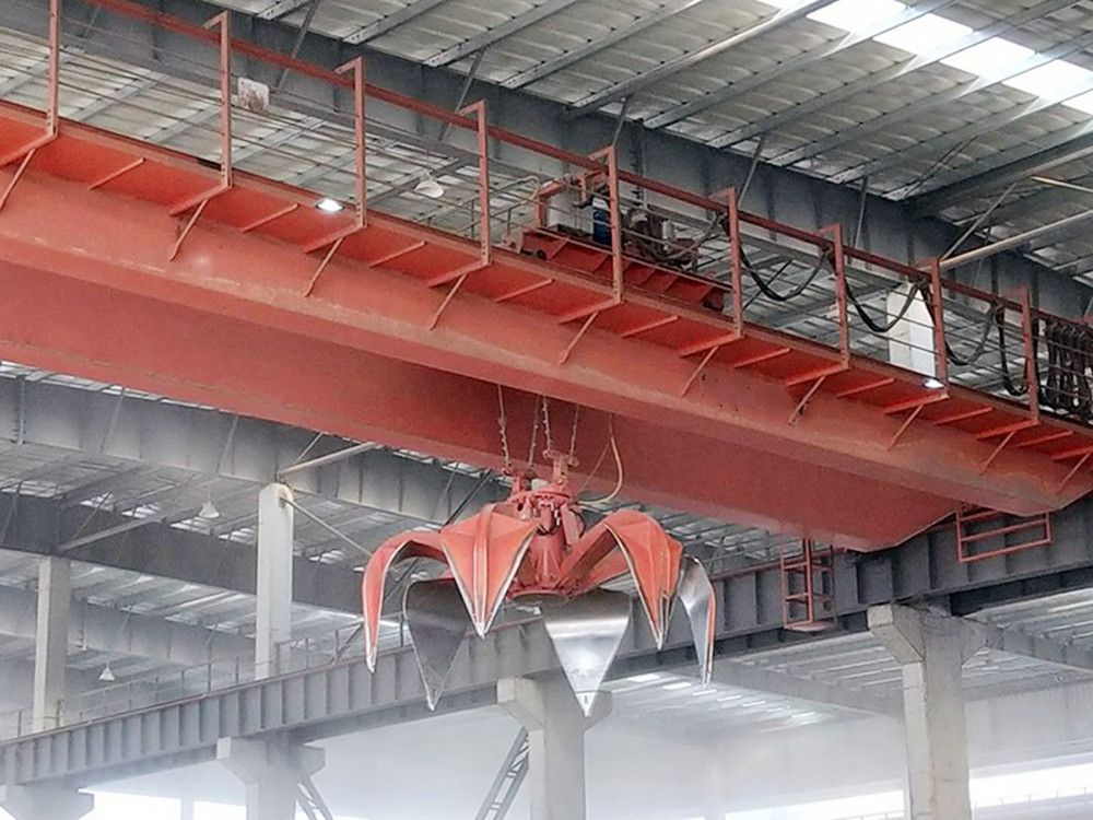 陜西咸陽抓斗橋式起重機、抓斗吊機、抓斗天車廠家銷售、安裝維修