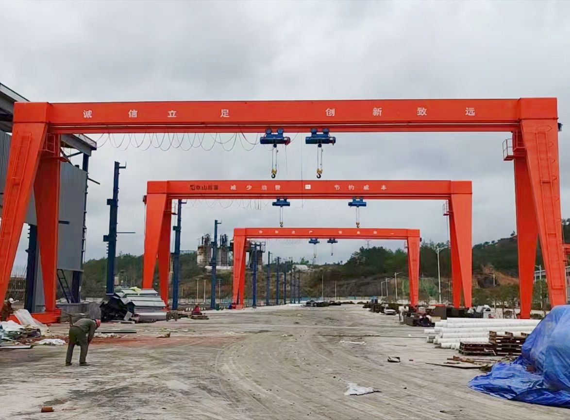 北京起重機、河南起重機廠家銷售、MHE型電動葫蘆雙梁門式起重機